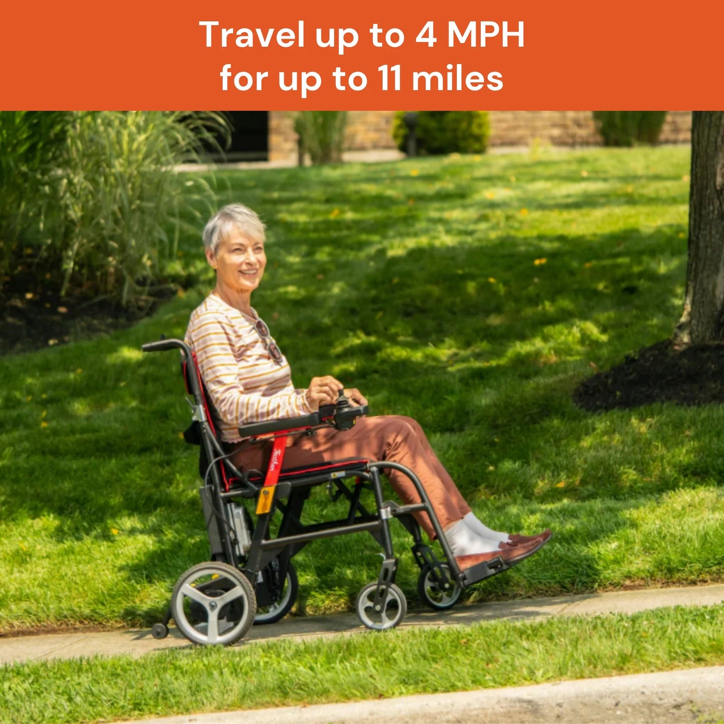 Mobility Power Wheelchair for Adults - Foldable, Lightweight Electric Wheelchair, 1 Ct
