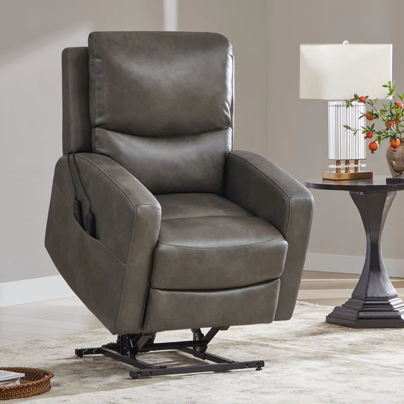 Bellanie Upholstered Lift Assist Power Recliner with Massage and Heated
