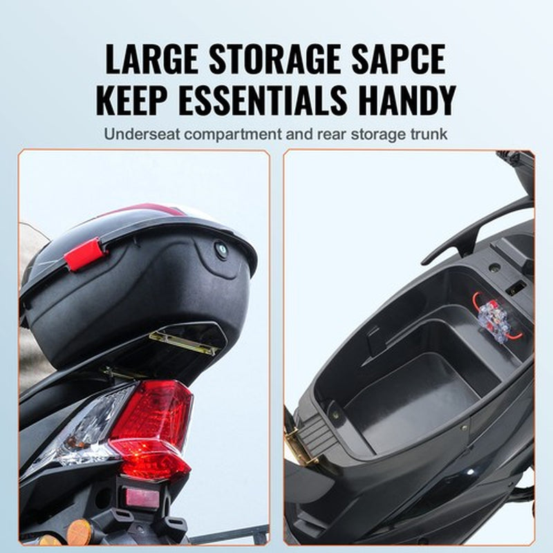 Heavy Duty 4-Wheel Mobility Scooters 40 Miles 3-Speed 500W 450Lbs Capacity