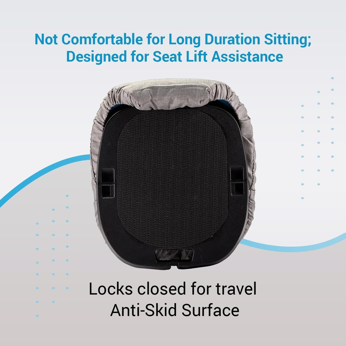 Lift Assist Cushion for Elderly by Seat Boost, Portable Lifting Cushion Mobility Aid Non-Electric, Firm Memory Foam Support up to 350 Lbs