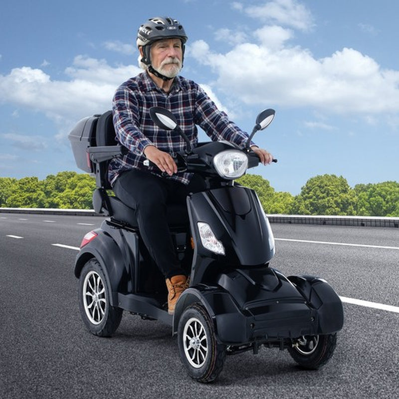Heavy Duty 4-Wheel Mobility Scooters 31 Miles 3-Speed 800W 500Lbs Capacity