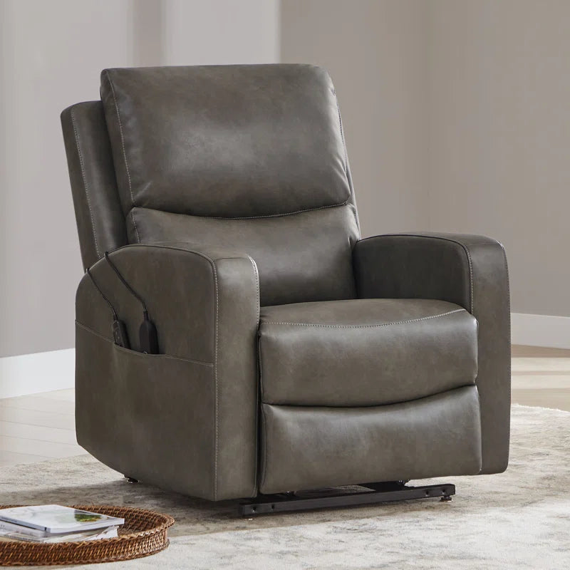 Bellanie Upholstered Lift Assist Power Recliner with Massage and Heated