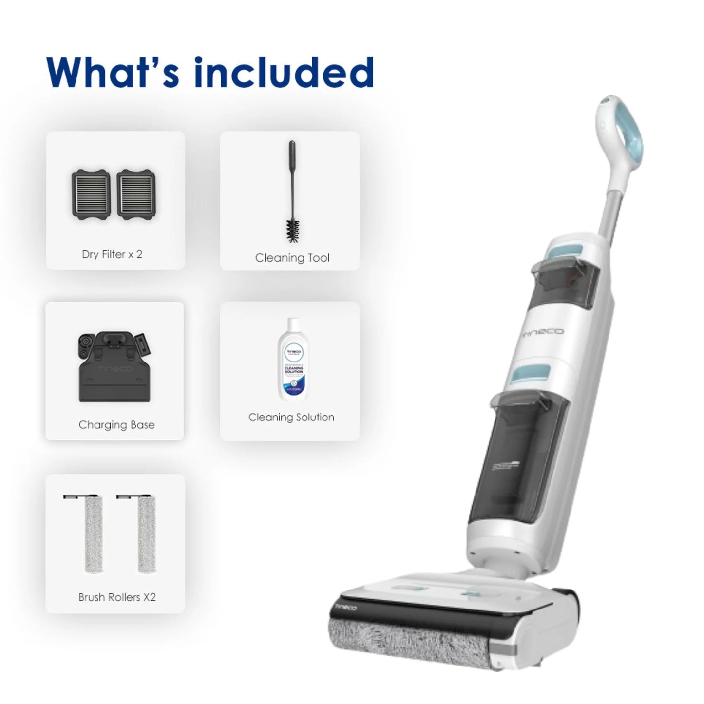GO H2O Cordless Floor Washer, Mutli-Surface Wet Dry Vacuum / Mop (GH203)