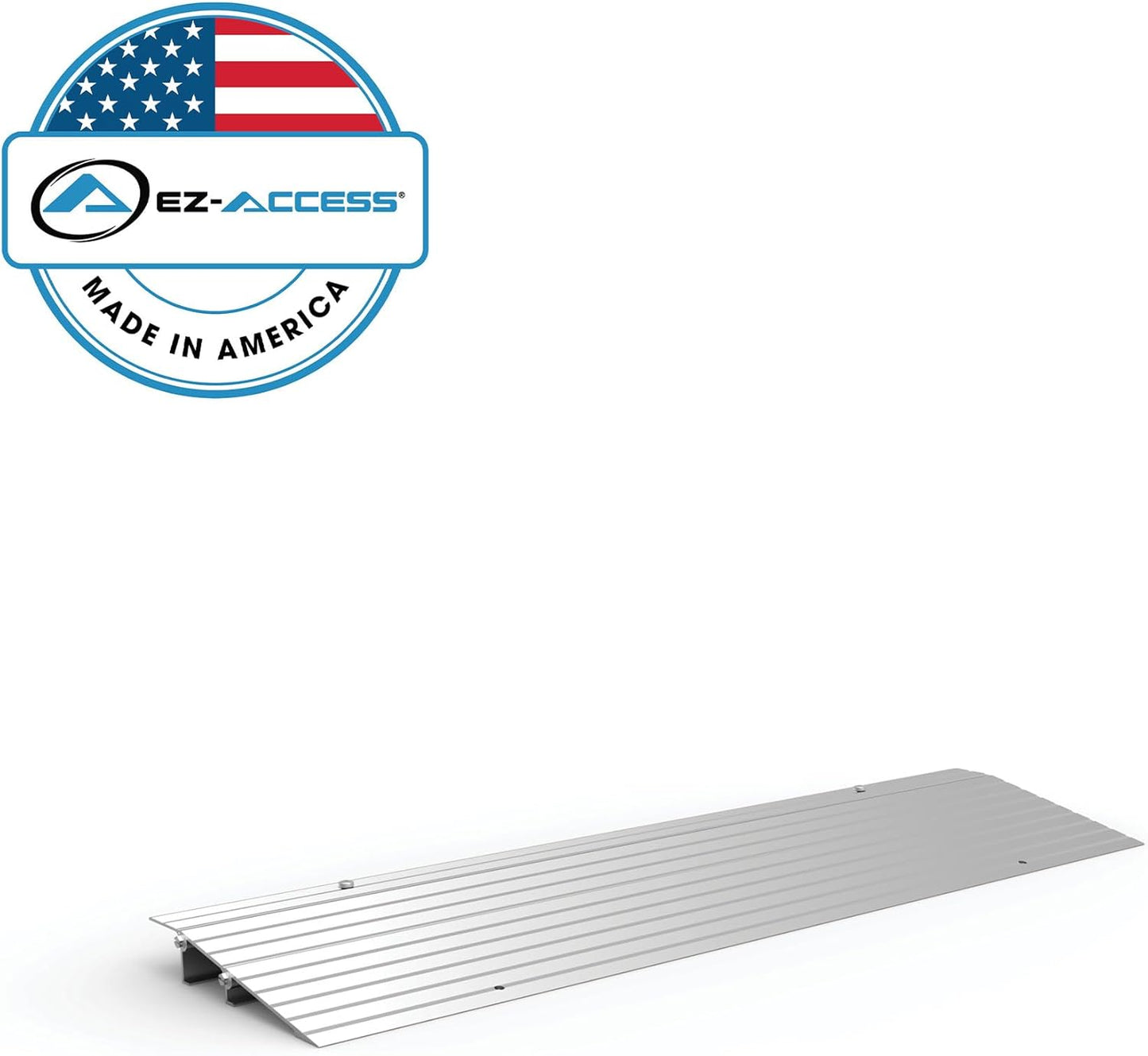 TRANSITIONS Portable Self Supporting Aluminum Modular Entry Threshold Ramp Ideal for Doorways and Raised Landings, 1.5 Inch