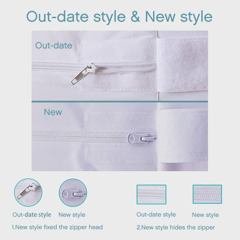 Zippered Twin XL Mattress Protector Cover for 10"-13" Depth Mattress,Fully Encased Liquid Proof Urine Pee Protection Breathable Smooth Incontinence Pet Baby Potty Training