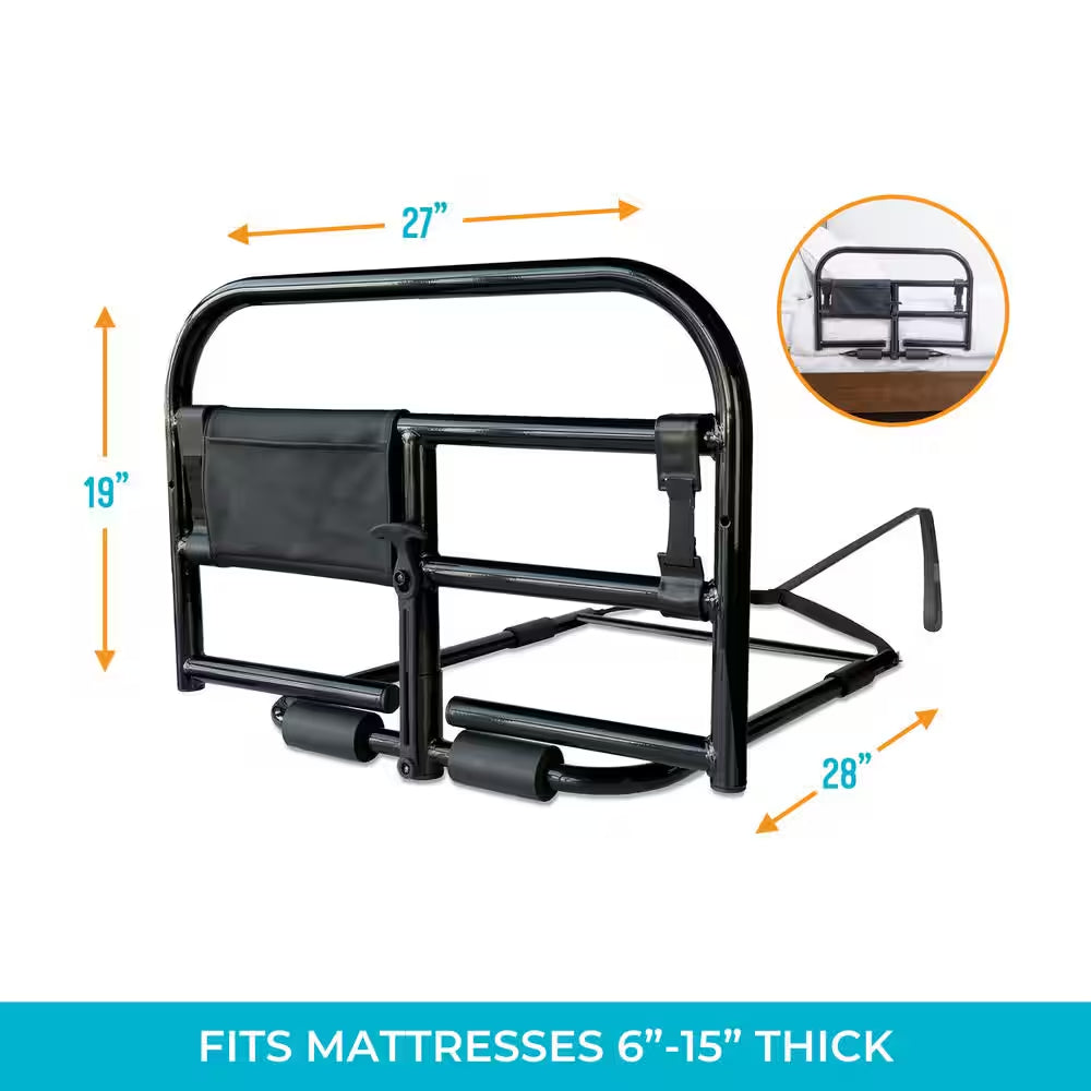 Prime Safety Bed Rail in Black