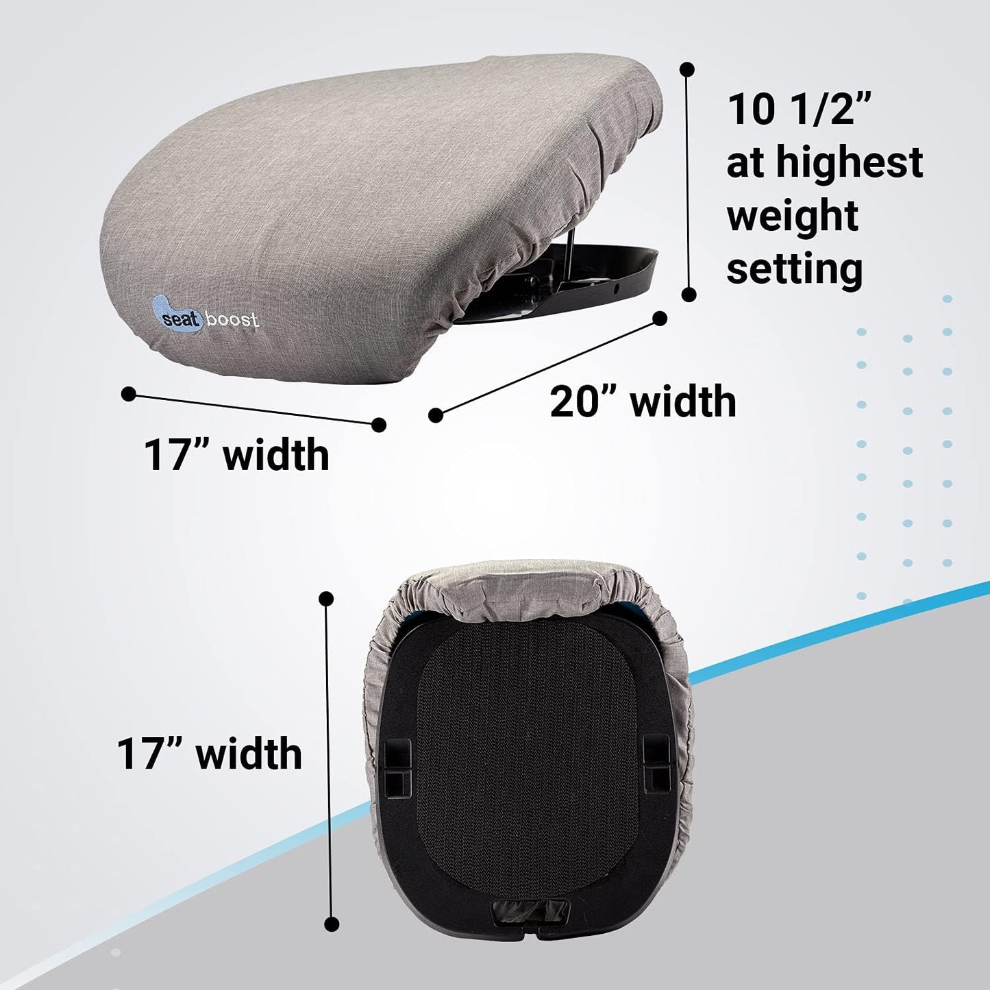 Lift Assist Cushion for Elderly by Seat Boost, Portable Lifting Cushion Mobility Aid Non-Electric, Firm Memory Foam Support up to 350 Lbs