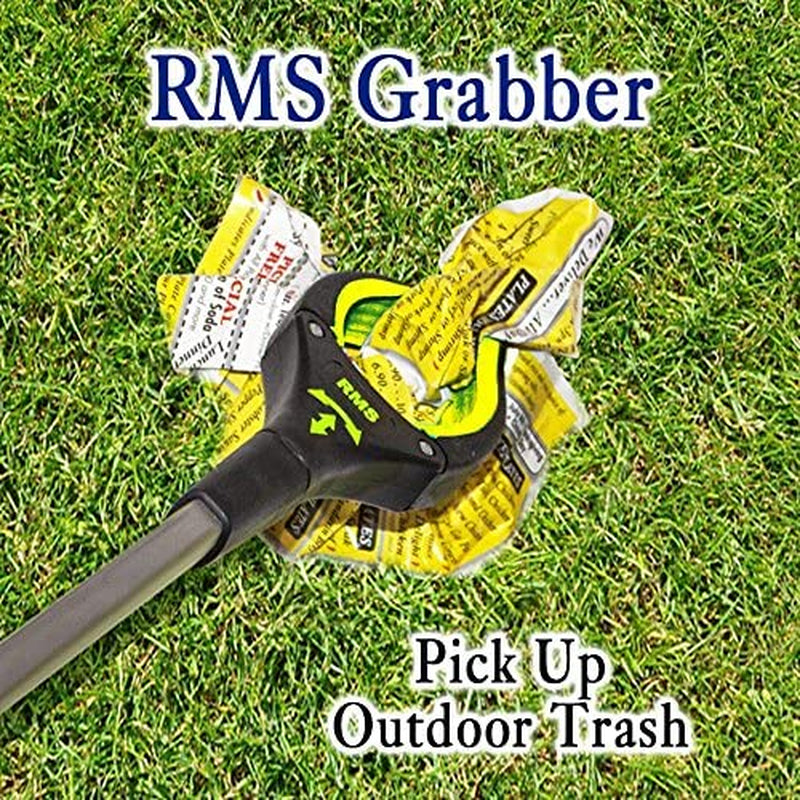 2-Pack 34 Inch Extra Long Grabber Reacher with Rotating Jaw - Mobility Aid Reaching Assist Tool (Yellow)