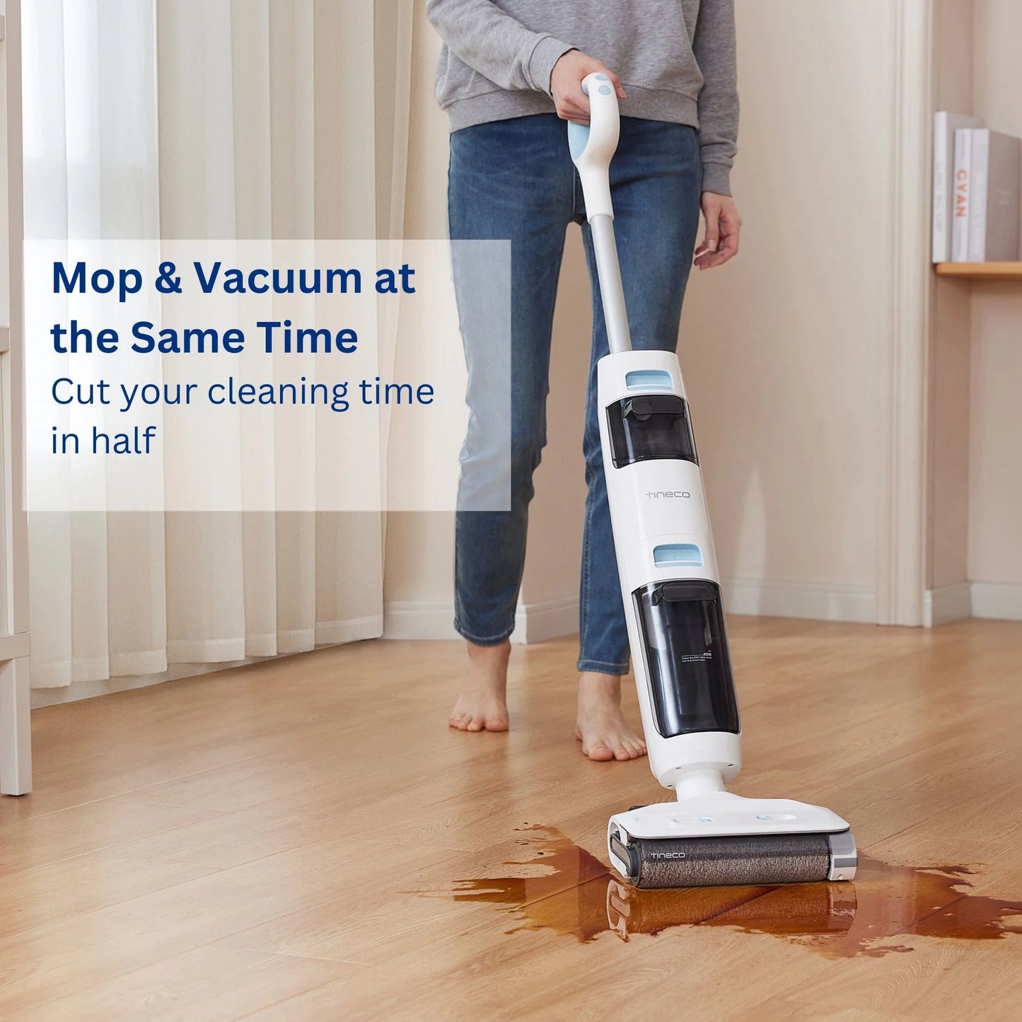 GO H2O Cordless Floor Washer, Mutli-Surface Wet Dry Vacuum / Mop (GH203)