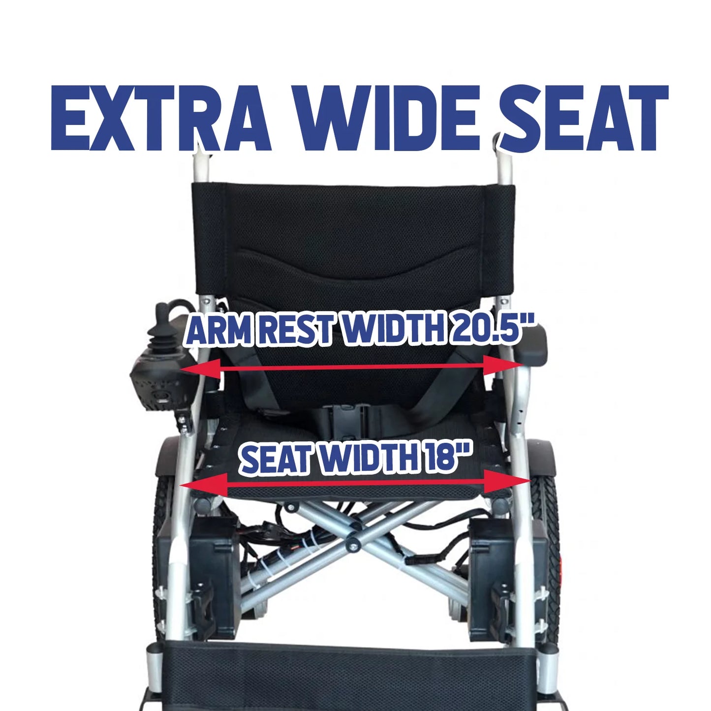 - ARTEMIS - Electric Power Foldable Lightweight Wheelchair FDA Approved 265Lbs -500W- 13Miles (Black Lithium)
