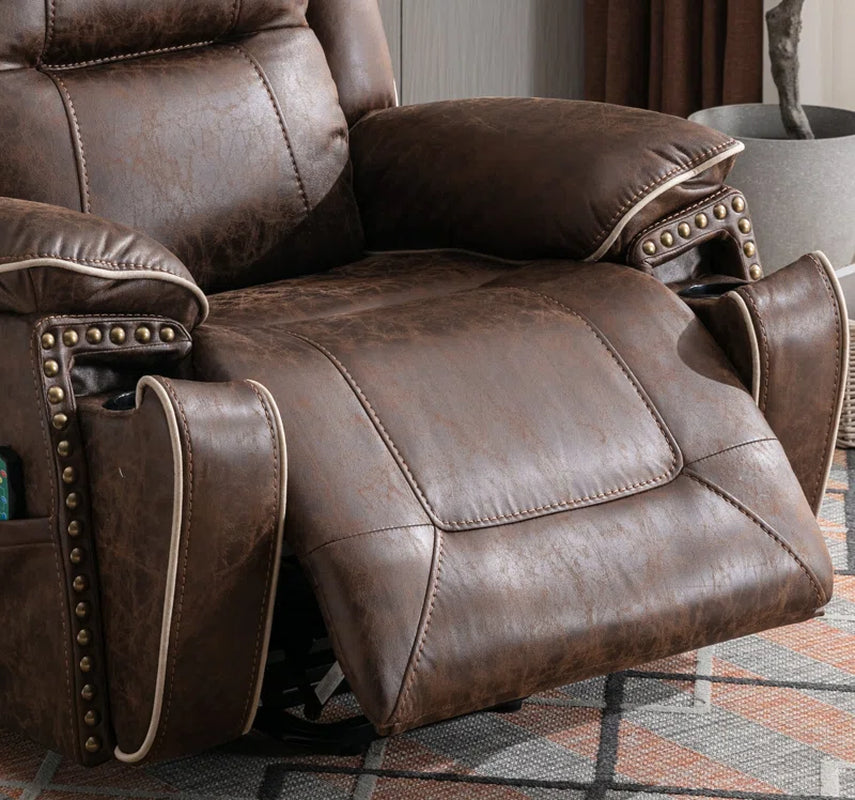 40.2'' Wide Power Lift Recliner Chair with Heat & Massage - Dual Motor Electric Recliner, Adjustable Headrest, Easy Assembly for Elderly & Living Room
