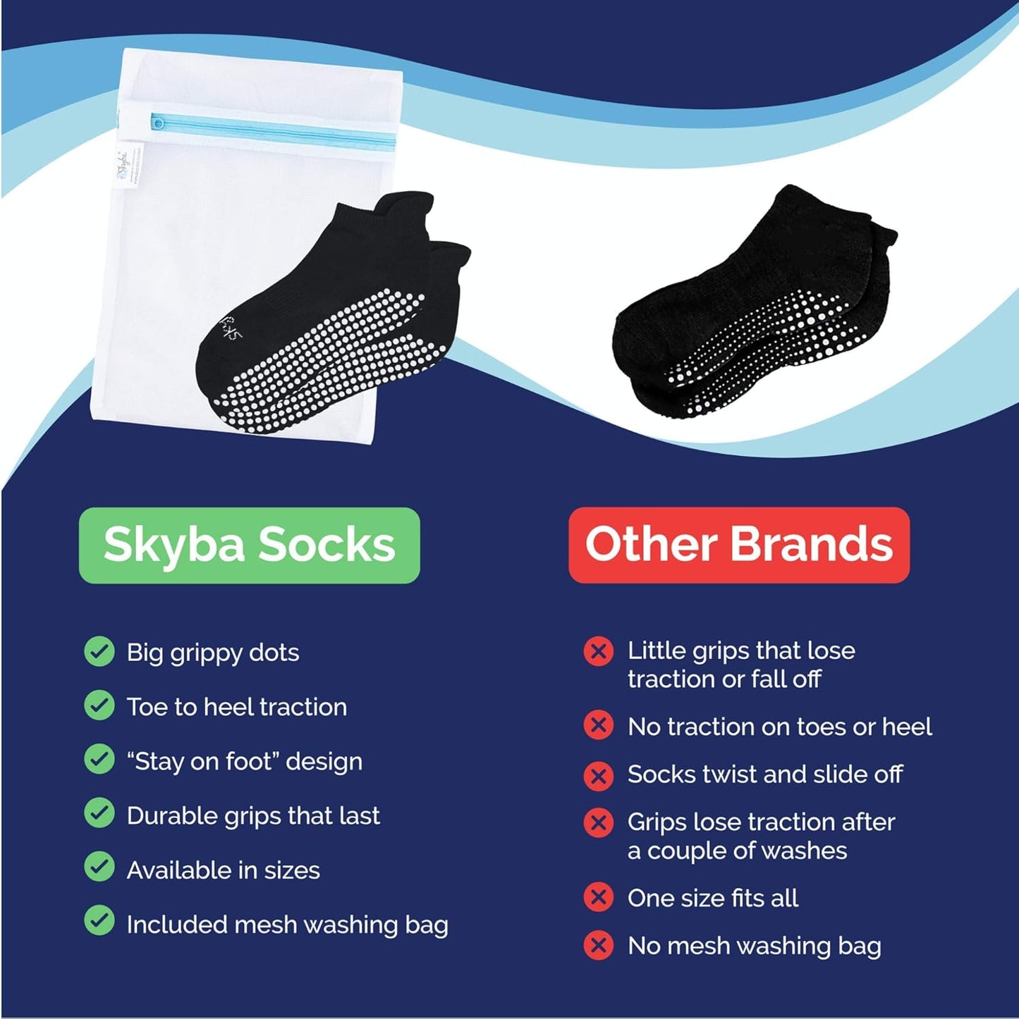 Non Slip Socks for Women - Barre, Pilates, Yoga, Hospital - Sticky anti Skid Grip Socks (Women'S Shoe Size 7-9/ Men'S 5.5-7.5, 2 Pairs- Rose)
