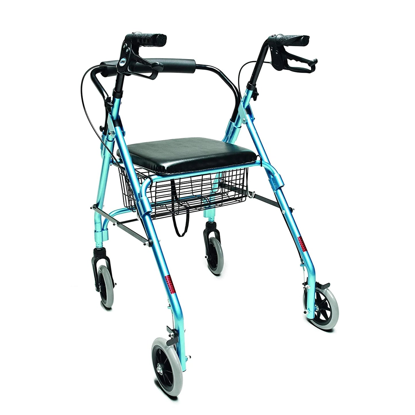 Graham Field Lumex Walkabout Lite Rollator with Seat & 6 Inch Wheels, Aqua