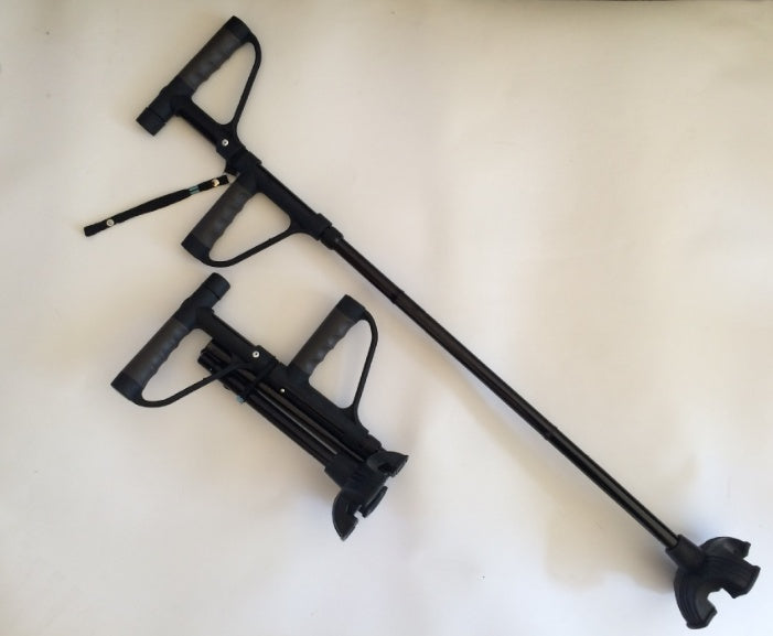 Lighted walking stick old aged walking stick multifunctional folding cane