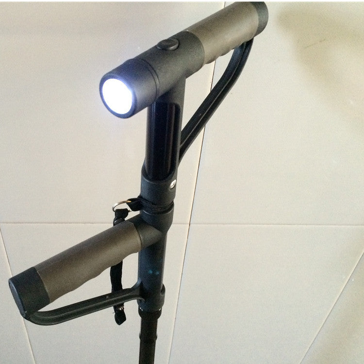 Lighted walking stick old aged walking stick multifunctional folding cane