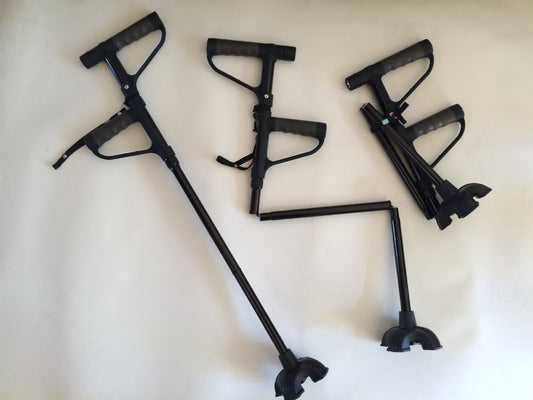 Lighted walking stick old aged walking stick multifunctional folding cane