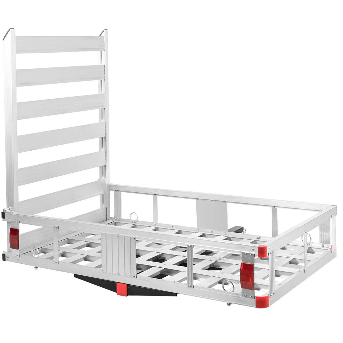 50'' X 29.5'' Aluminum Cargo Carrier with Ramp Hitch-Mounted Mobility Carrier Hauler