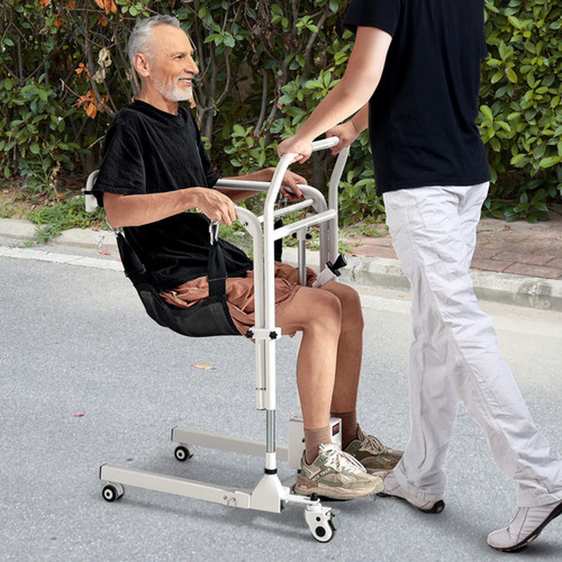 Electric Patient Lift Transfer Chair Folding Lift Adjustable Wheelchair