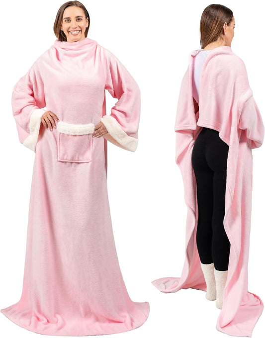 Buy Fleece Blanket with Sleeves – Cozy Gift for Adults

