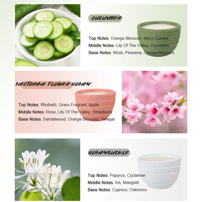 1 00g Smokeless Scented Aromatic Candles Cement Cup Natural Soy Wax Scented Candles With Essential Oils Wedding Decorative Candle