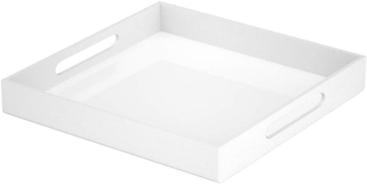  Acrylic Serving Tray 12x12 Inches - Spill Proof & Durable | Easeful Living