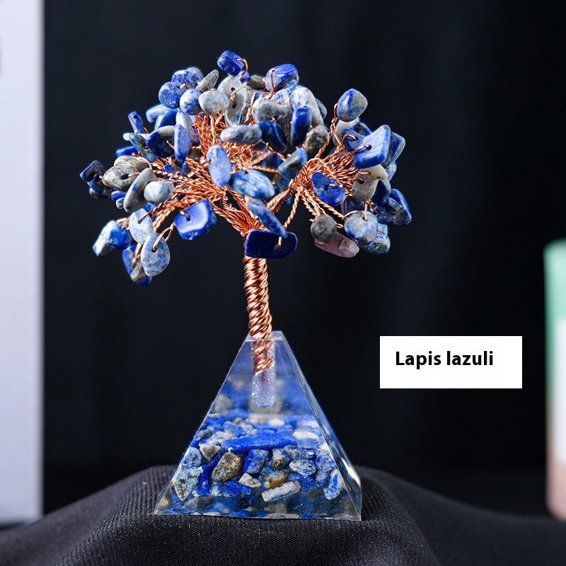 Resin Pyramid Base Crystal Decorative Ornaments