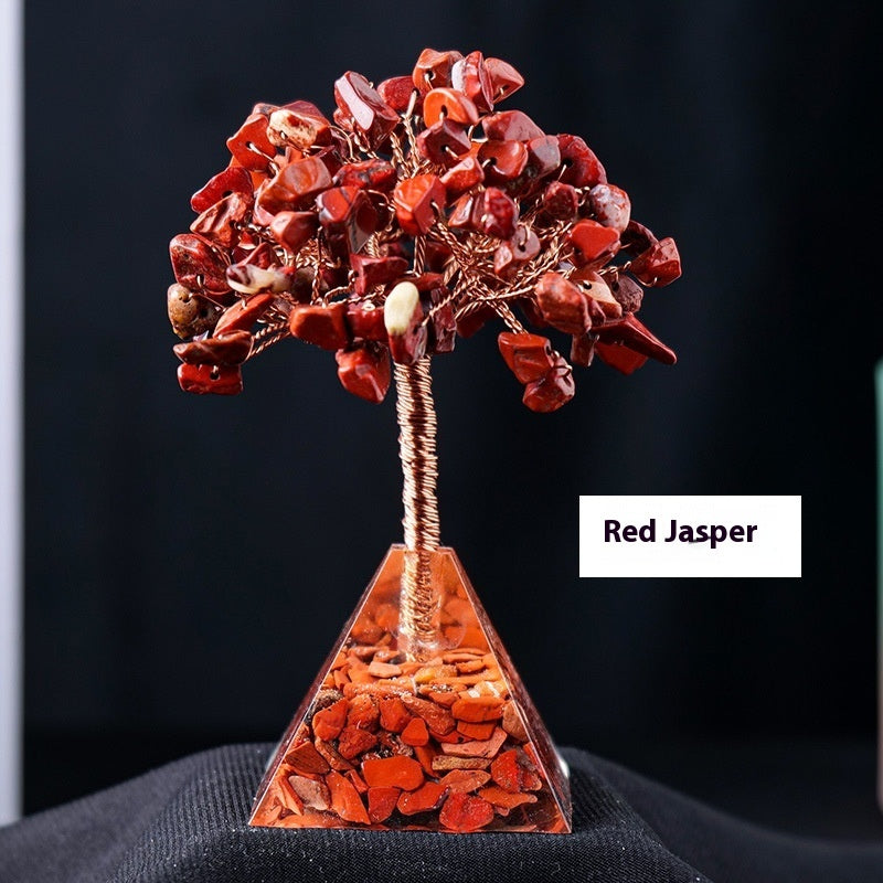 Resin Pyramid Base Crystal Decorative Ornaments