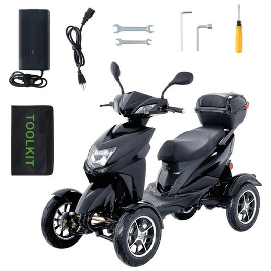 Buy Heavy Duty 4-Wheel Mobility Scooters, 40 Miles Range

