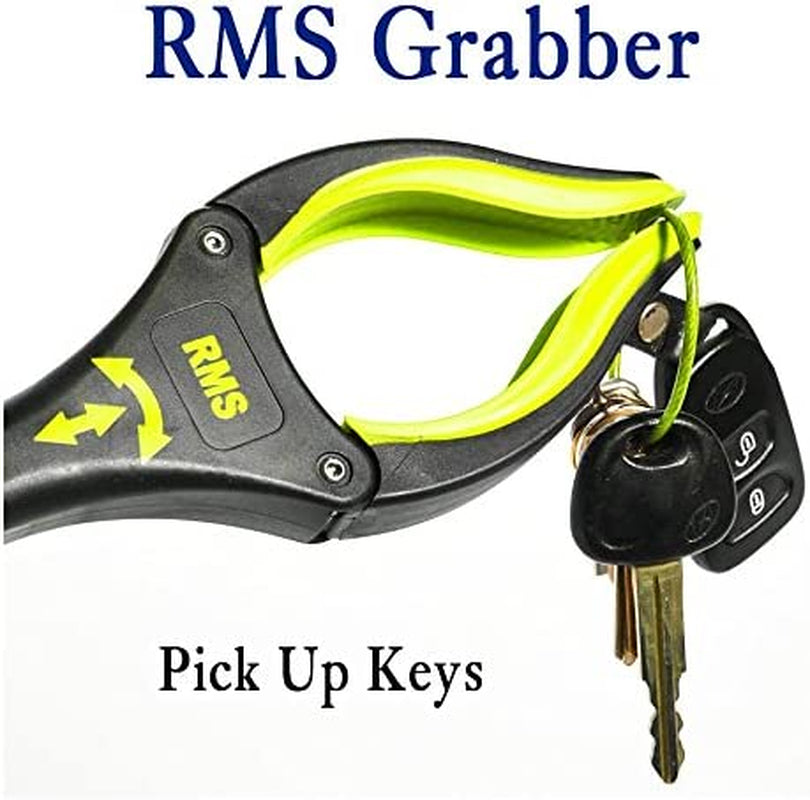 2-Pack 34 Inch Extra Long Grabber Reacher with Rotating Jaw - Mobility Aid Reaching Assist Tool (Yellow)