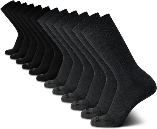Buy Men's Crew Socks 12-Pack for Comfort & Performance

