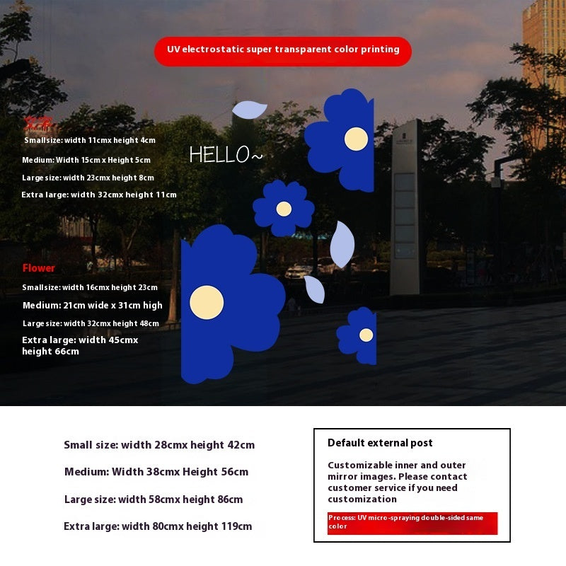 Decorative Glass Window Static Sticker