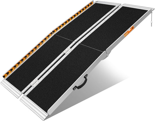 Buy 5FT Wheelchair Ramp Non-Slip Folding Aluminum

