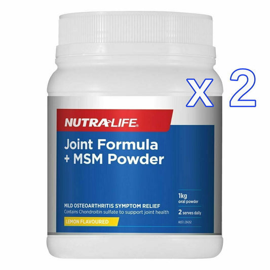 Joint Formula + MSM Powder 2x1KG – Fast Relief