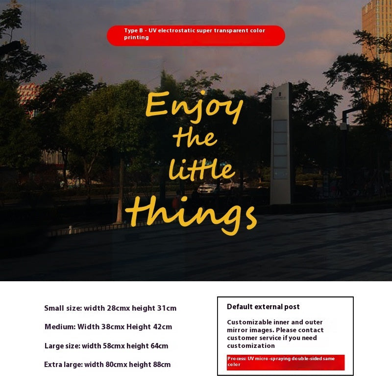 Decorative Glass Window Static Sticker