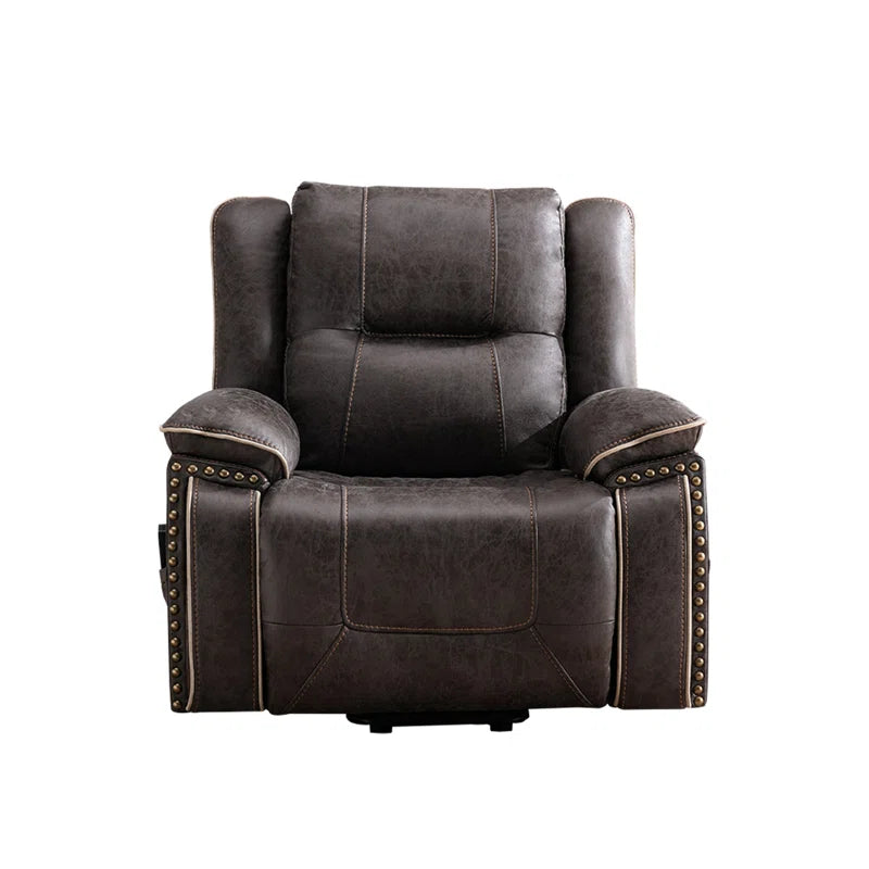 40.2'' Wide Power Lift Recliner Chair with Heat & Massage - Dual Motor Electric Recliner, Adjustable Headrest, Easy Assembly for Elderly & Living Room