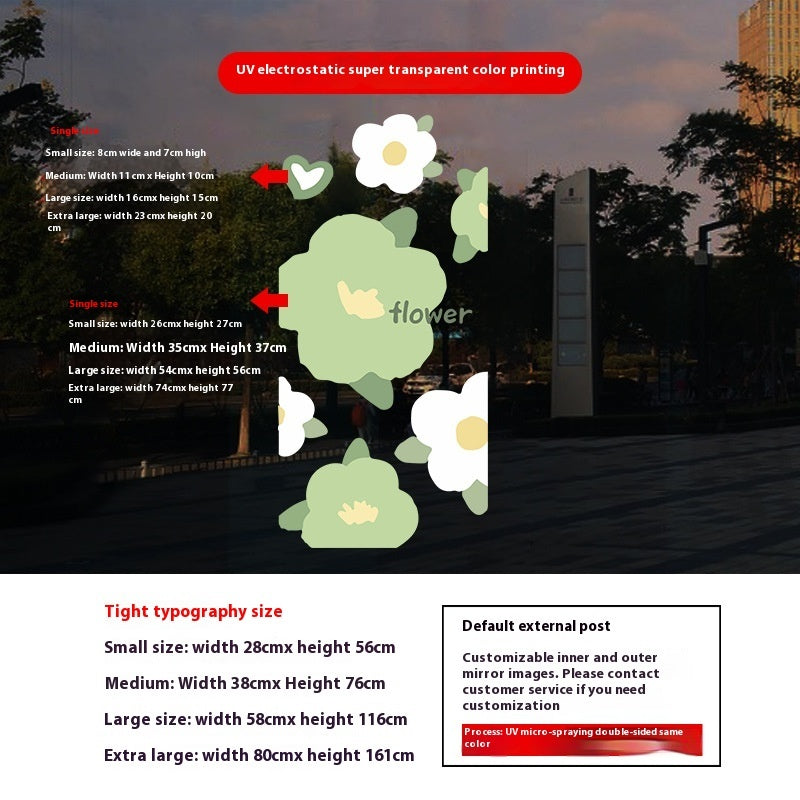 Decorative Glass Window Static Sticker