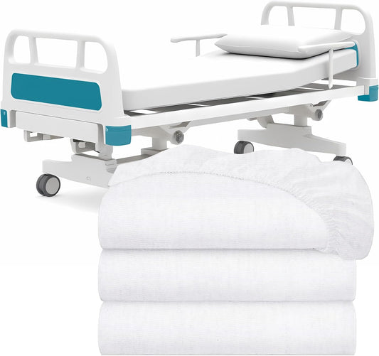 Fitted Hospital Bed Sheets Set of 3 | Soft Cotton Hospital Sheets
