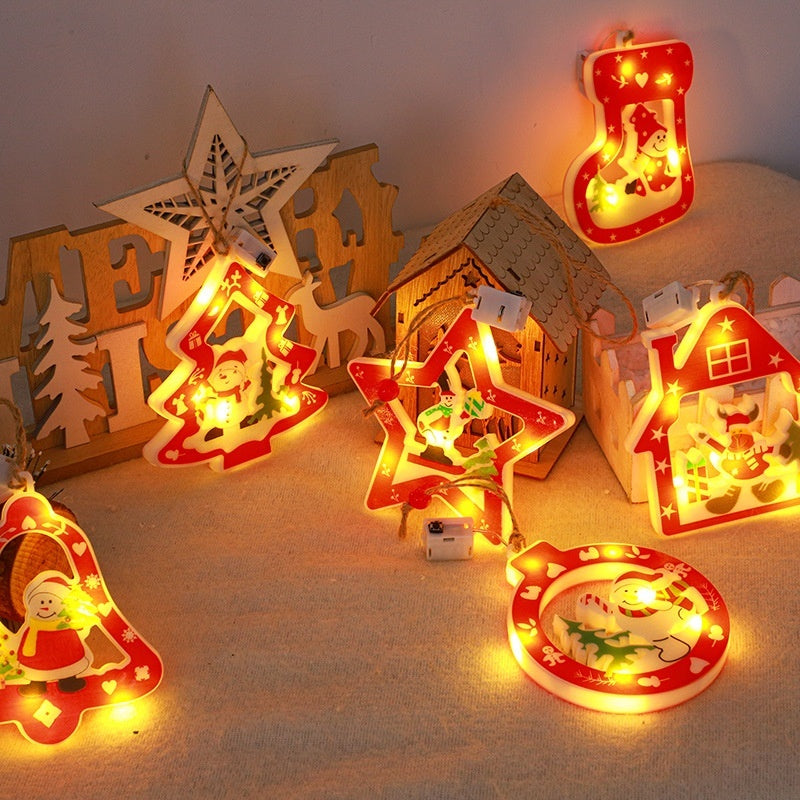 Decorative String Lights Christmas House Christmas Tree Pendant