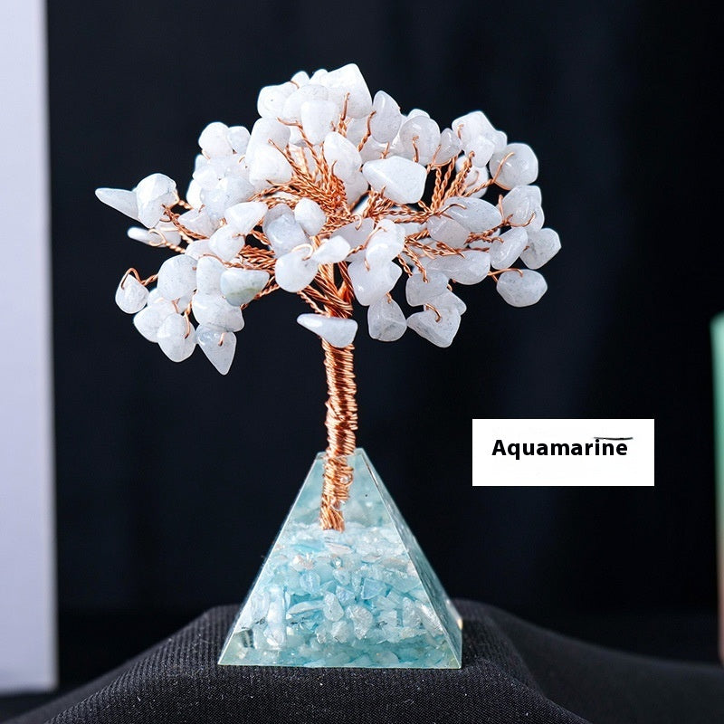 Resin Pyramid Base Crystal Decorative Ornaments
