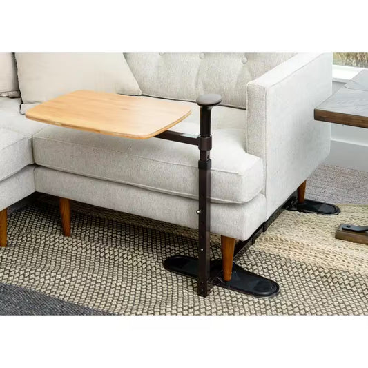 Buy Omni Tray 20" X 15" Bamboo TV Tray Table - Adjustable Handle for Safety

