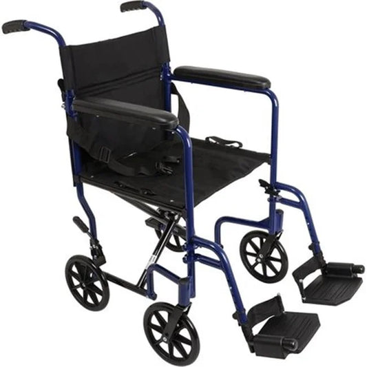 Buy 19" Aluminum Lightweight Transport Chair - Easy to Fold, Durable

